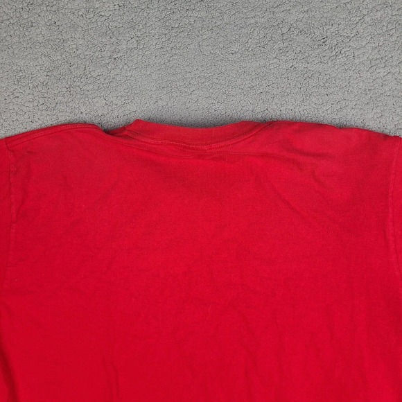 Tommy Jeans T-Shirt Mens‎ XL Red Hilfiger Spell Out Tee Short Sleeve - Picture 6 of 10